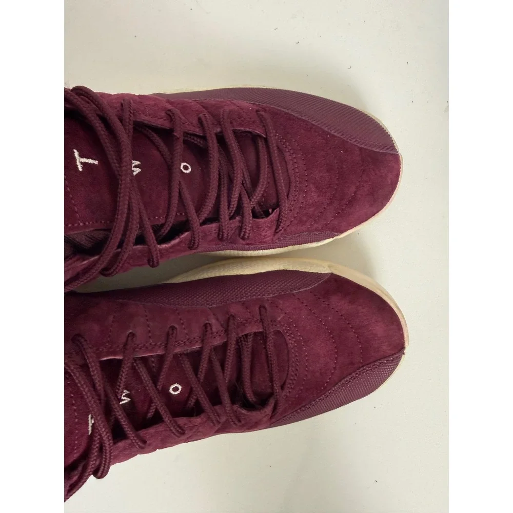 Air Jordan 12 Retro Bordeaux Burgundy Suede Mens Size 8 Shoes 130690-617